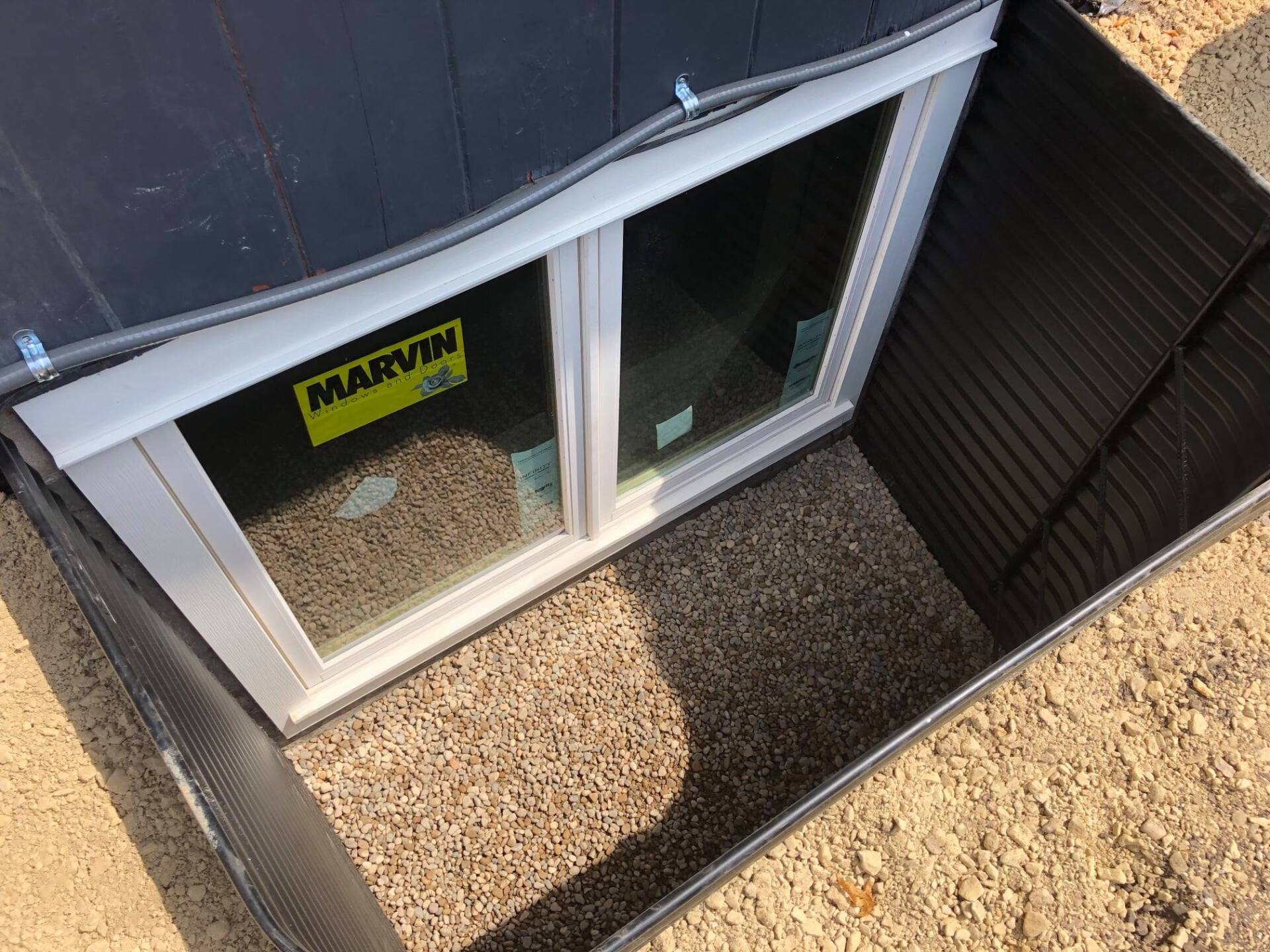 Galvanized Steel Window Wells stonewall finish Photo Gallery Medina