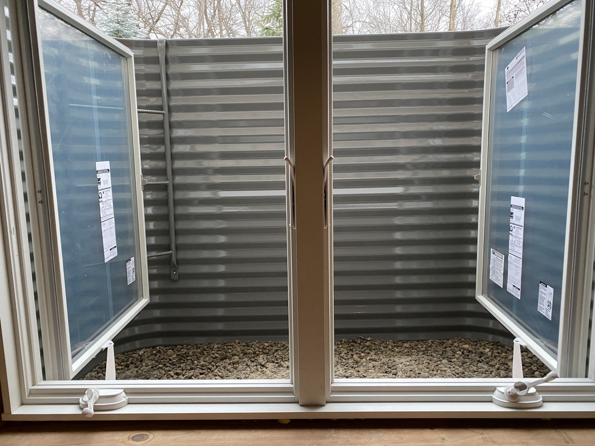 Galvanized Steel Window Wells stonewall finish Photo Gallery Medina