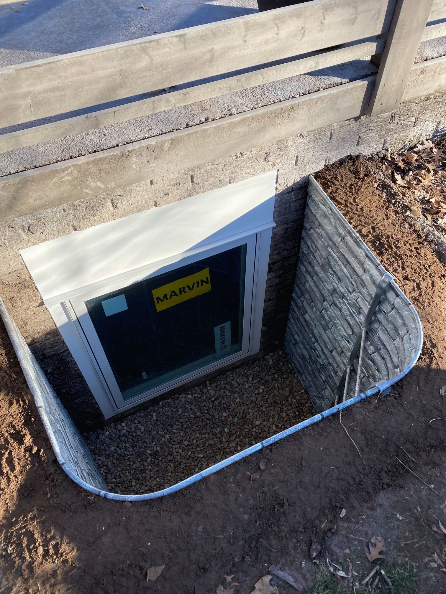 Galvanized Steel Window Wells stonewall finish Photo Gallery Medina