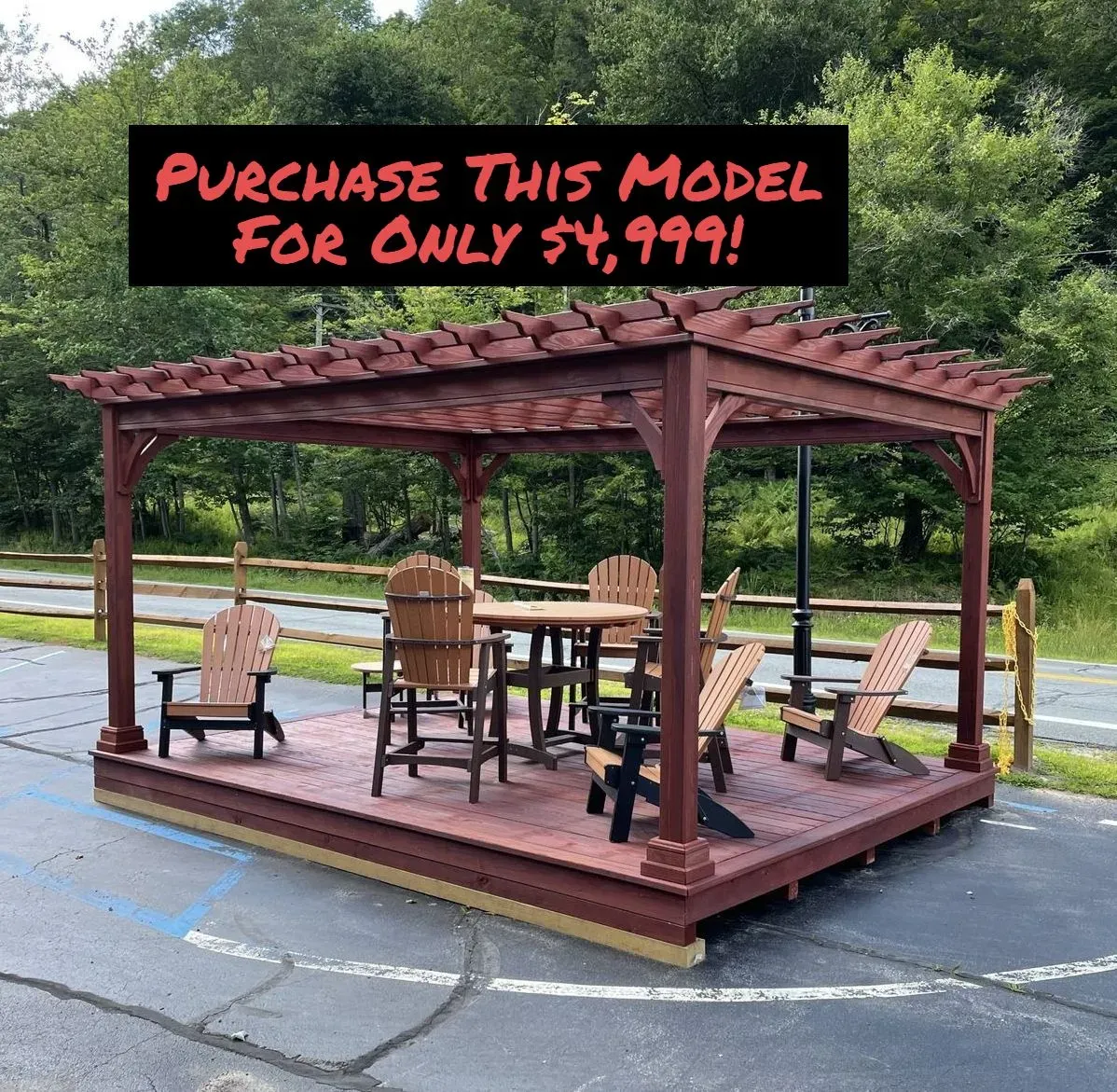 12' x 16' Traditional Wood Pergola