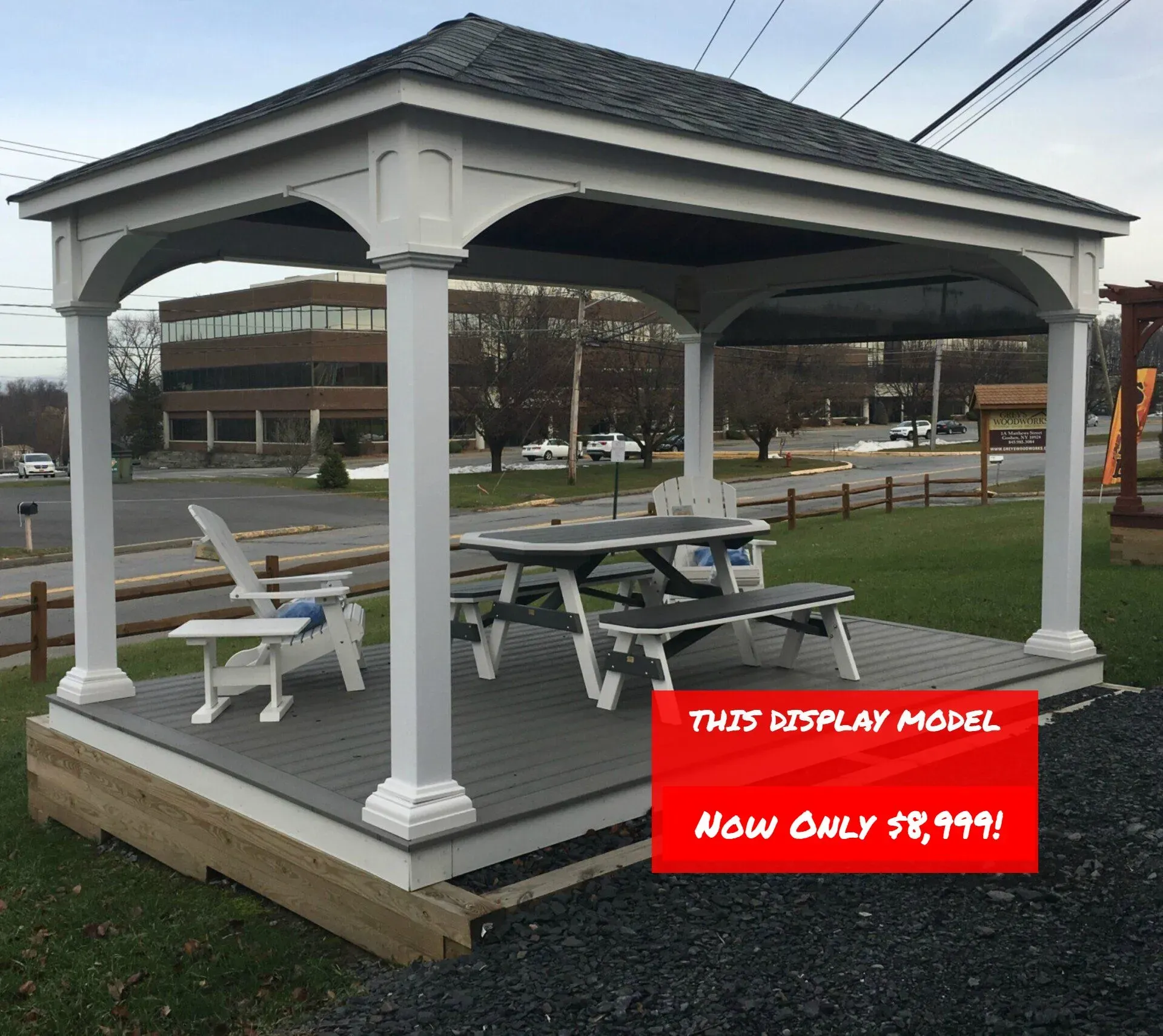 10'x16' Traditional Vinyl Pavilion