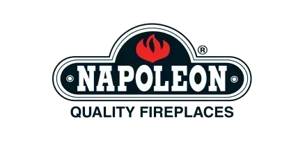 Napoleon Quality Fireplaces logo with a flame icon.