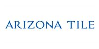 Arizona Tile logo in blue text on a white background