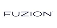Black “FUZION” logo on a white background