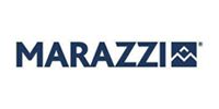 Marazzi logo in dark blue text with a small square icon on a white background