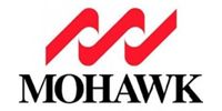 Mohawk logo with red stylized ribbon above black text on white background