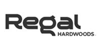 Regal Hardwoods logo in black text on a white background