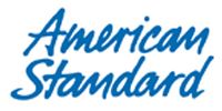 American Standard logo in blue script on a white background