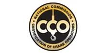 Logo of the National Commission for the Certification of Crane Operators: circular emblem with 