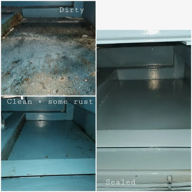 Duct restoration before and after