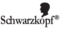 Schwarzkopf logo: black silhouette of a head with hair above the company's name.