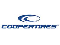 CooperTires logo in blue text with a blue swoosh above it on a white background