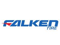 Falken Tire logo in blue and red on a white background