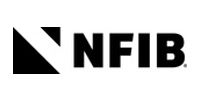 NFIB logo in black with a stylized triangular mark and bold text on a white background