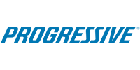 Progressive logo in blue italic text on a white background