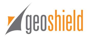 The GeoShield company logo features a stylized gray and orange icon next to the word 