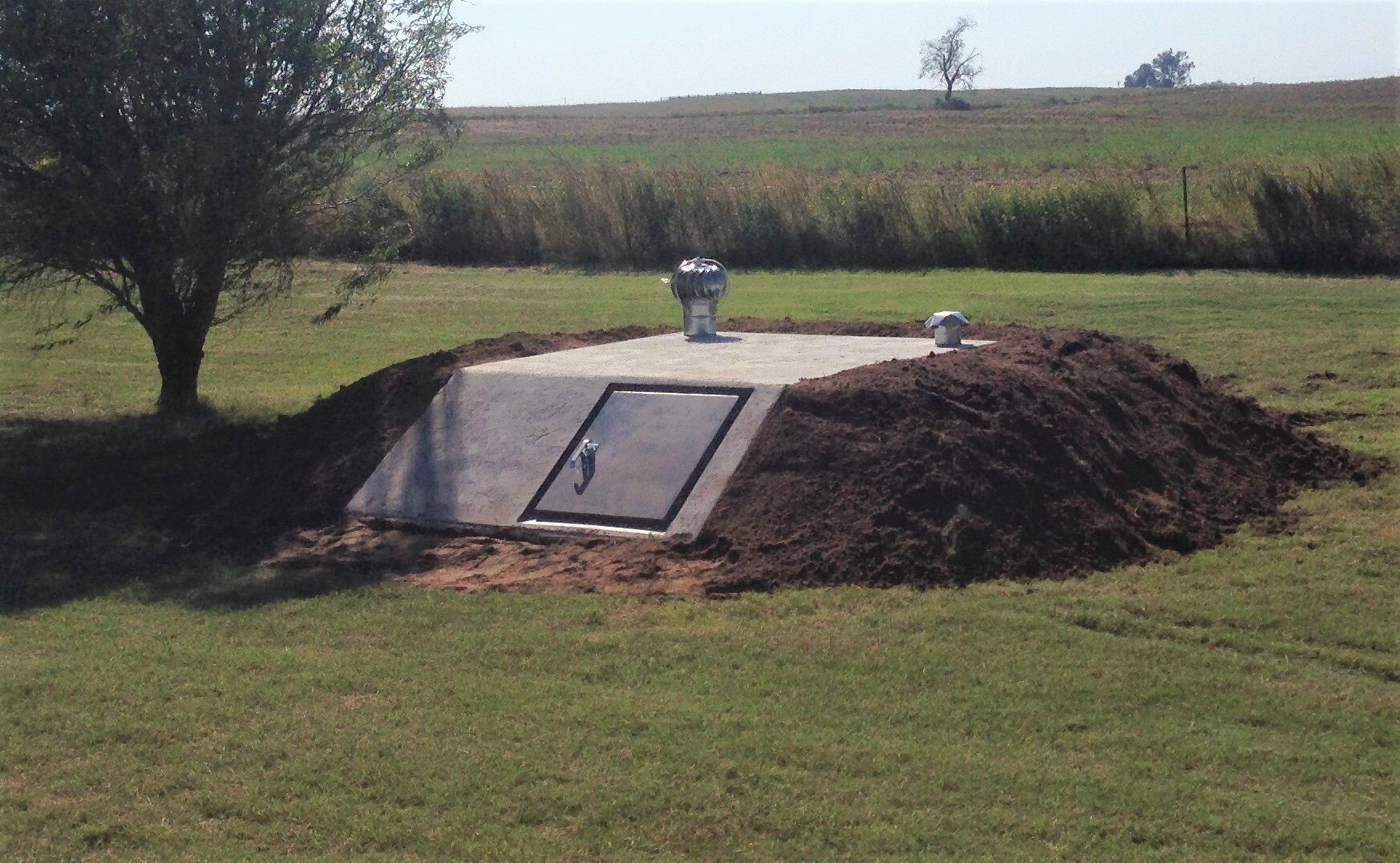 Slope Front Storm Shelters Underground Shelters Enid, OK