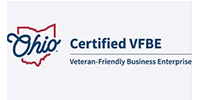 Ohio Certified VFBE logo with Veteran-Friendly Business Enterprise text