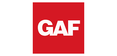 A red square with the word gaf on it.