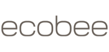 Ecobee logo in gray lowercase letters on a white background