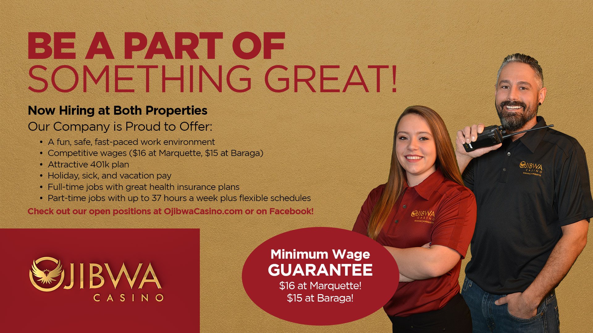 Ojibwa Casinos Promotions Baraga, MI