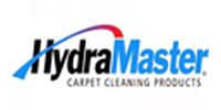 HydraMaster logo with blue and black text and red-blue swoosh, labeled Carpet Cleaning Products