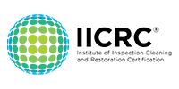 IICRC logo with blue and green globe icon and black text reading “Institute of Inspection Cleaning and Restoration Certification”