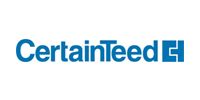 CertainTeed logo in blue text with a stylized