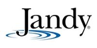 The black Jandy brand logo with a blue, stylized wave graphic under the letter J.