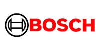 BOSCH logo with red wordmark and black circular emblem on a white background