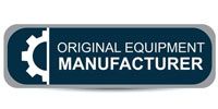 Dark blue “Original Equipment Manufacturer” badge with white gear icon and text.