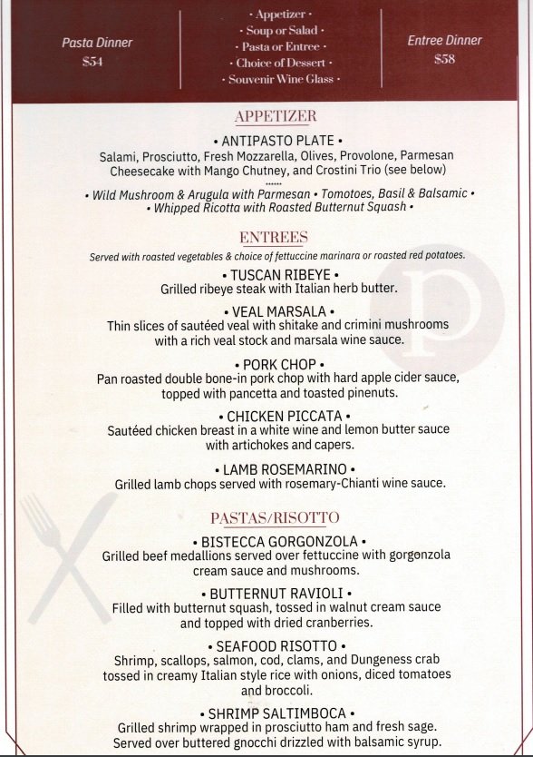 Paolo's Italian Restaurant Lunch and Dinner Kent, WA