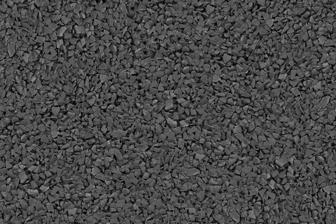 A close up of a pile of gray gravel.