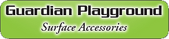 A green button that says guardian playground surface accessories