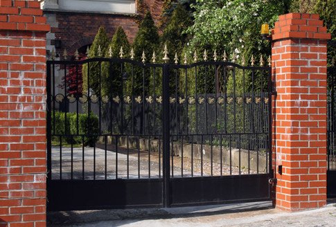 Wrought iron fence