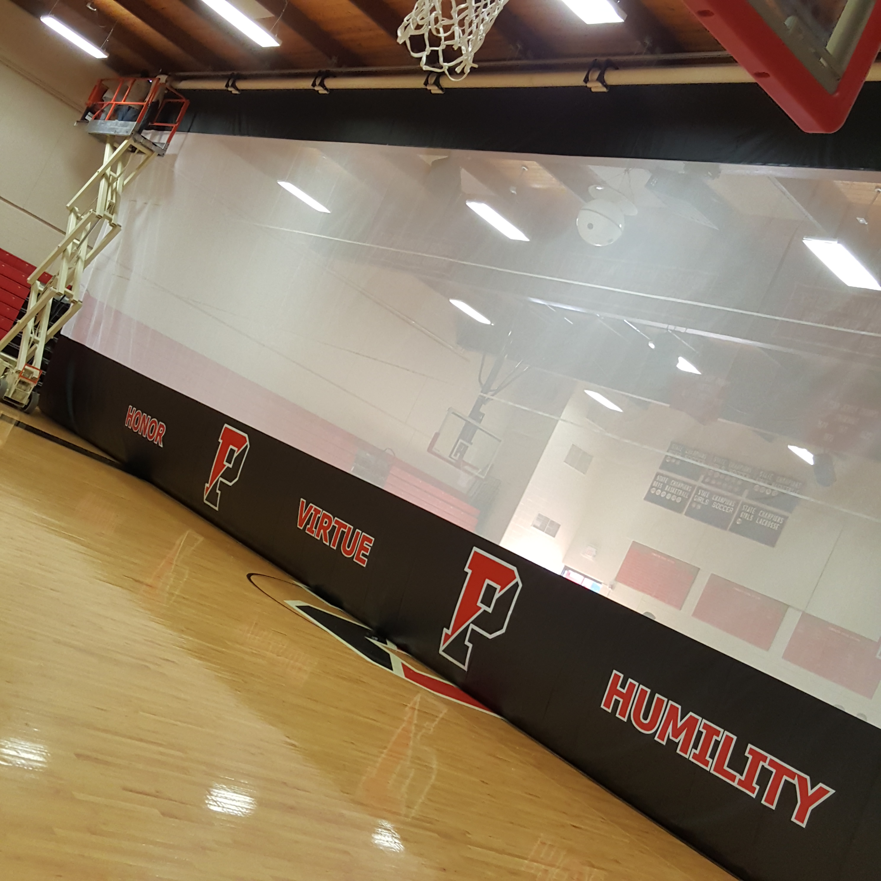 Gym curtains and gym separators