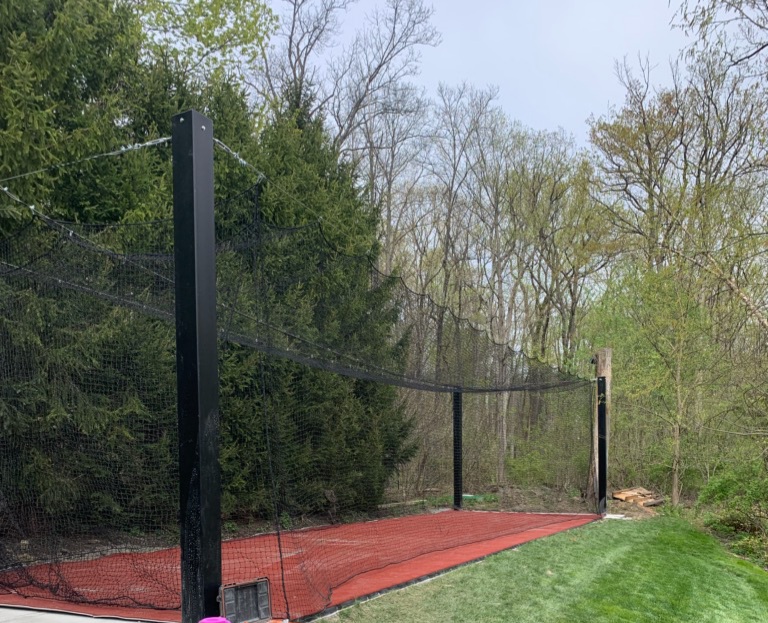 Custom-built indoor/outdoor batting cages