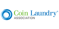 Logo for the Coin Laundry Association: a blue and green circular design with text.