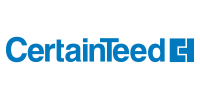 CertainTeed logo in blue text on a white background