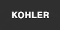 White Kohler brand logo against a dark gray background.