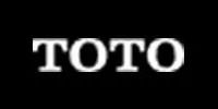 The TOTO logo in white text centered against a solid black background.