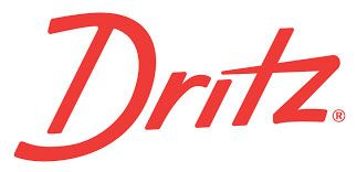 Dritz logo in red cursive text on a white background