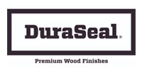 DuraSeal logo with bold black text inside a bordered rectangle and “Premium Wood Finishes” below