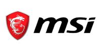 MSI logo with red shield icon and black lowercase wordmark on a white background