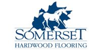 Somerset Hardwood Flooring logo with blue trees above the company name