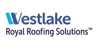 Westlake Royal Roofing Solutions logo in blue and black text on a white background