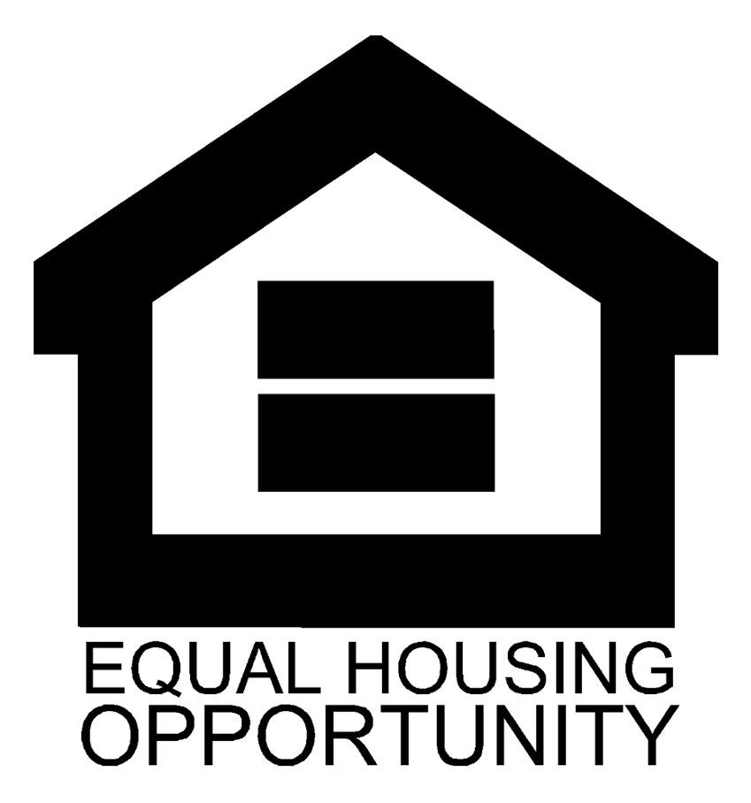 Equal Housing Opportunity logo: a house outline containing an equals sign, with the text below.