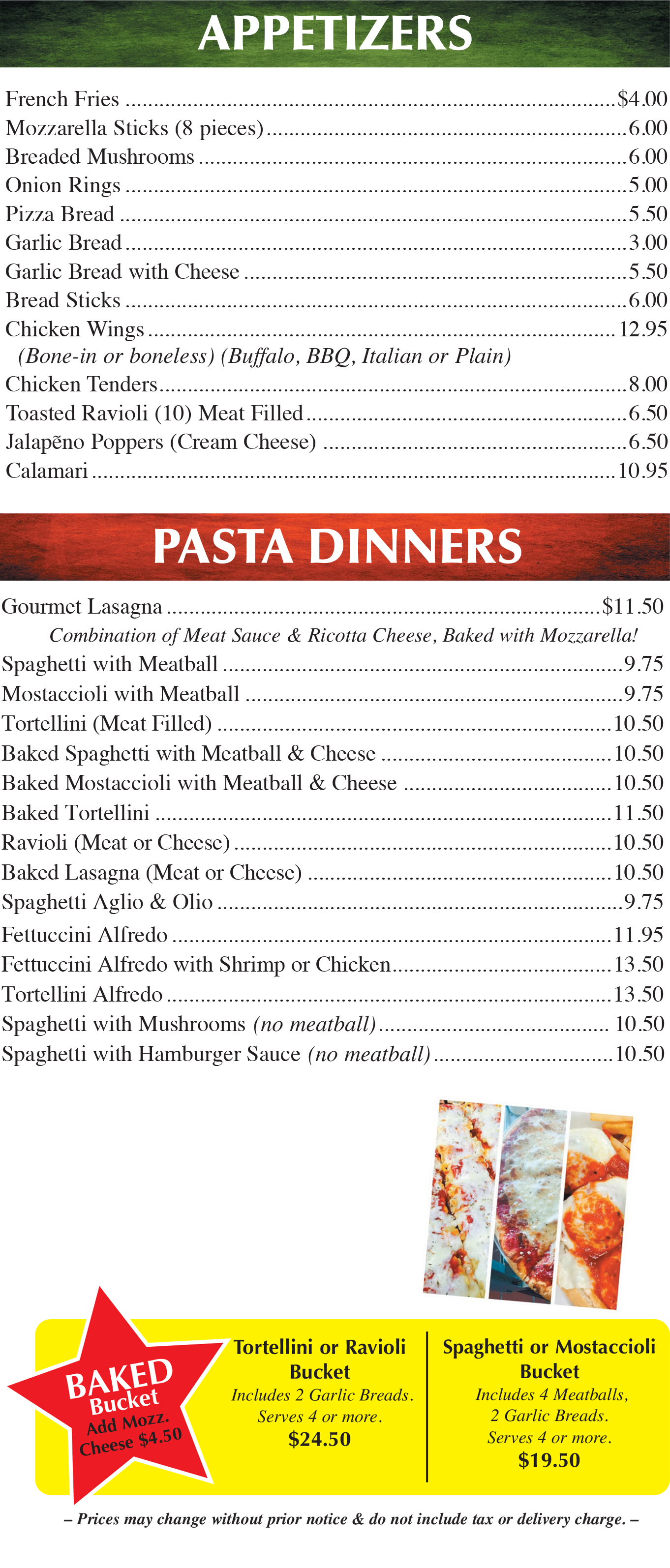Napoli's Pizza Loves Park Menu | Loves Park, IL