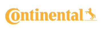 Continental logo in orange with a rearing horse icon
