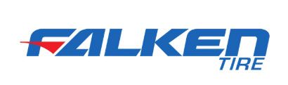 Falken Tire logo in blue and red text on a white background